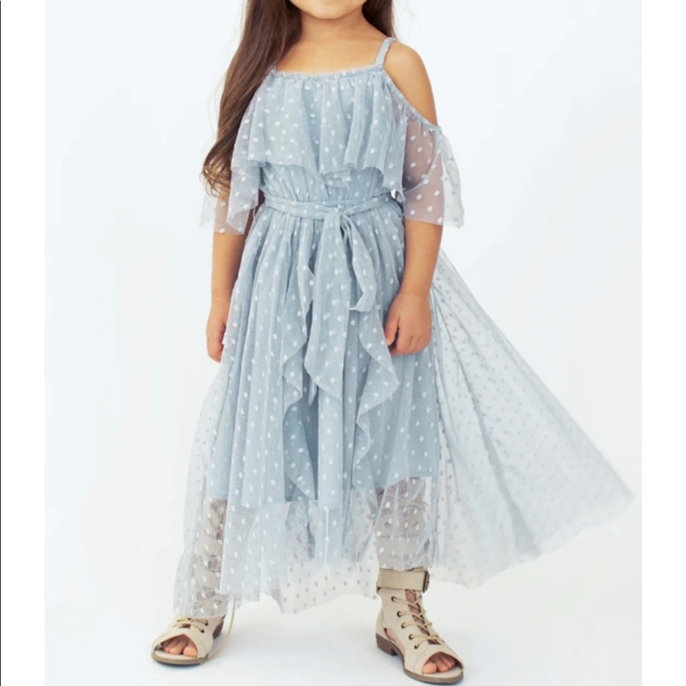 Joyfolie Lauryl dress in Smoke blue